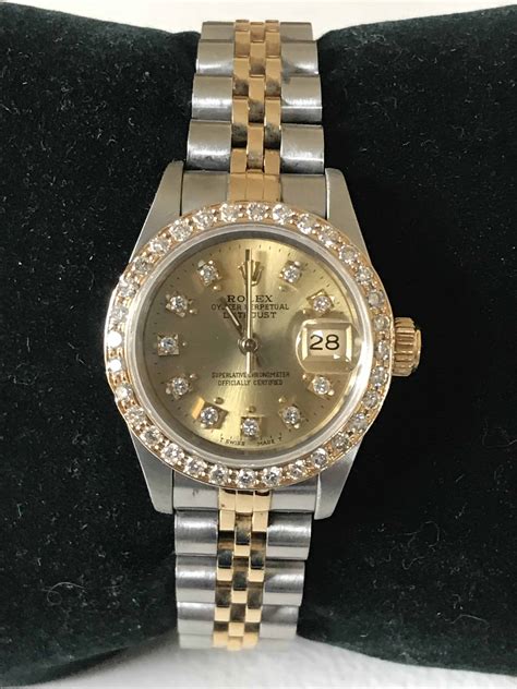 ladies rolex green faced 18k|rolex datejust 69173.